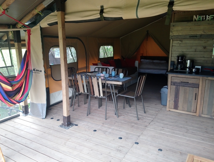 Grande terrasse du lodge Espace