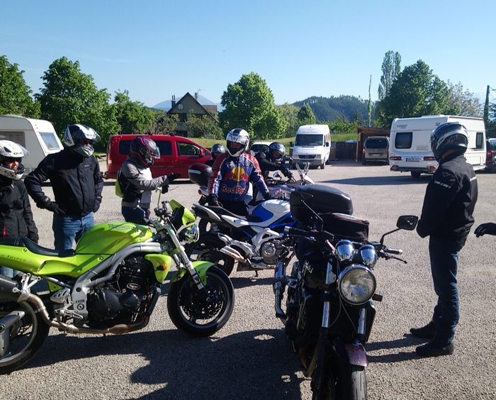 Accueil de groupes de motards